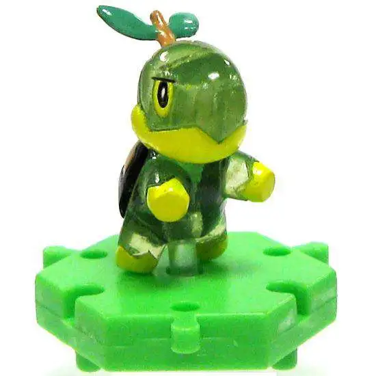 Pokemon Japanese Connecting Figures Crystal Turtwig 1-Inch PVC FIgure