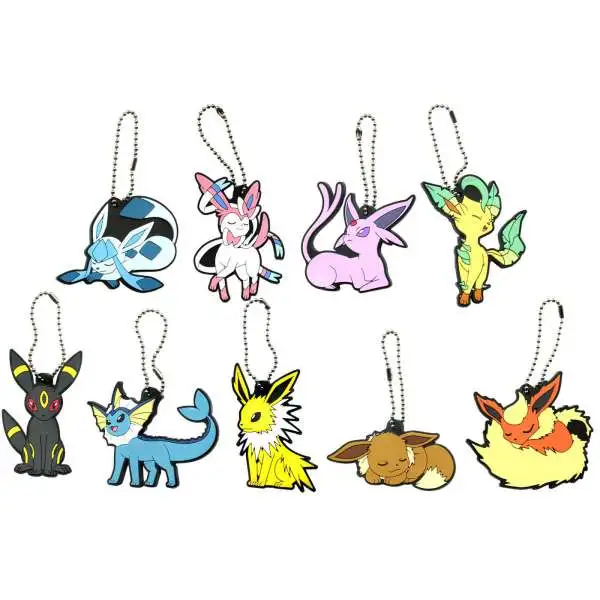 Pokemon Rubber Mascot Ver. 2 Keychain Set