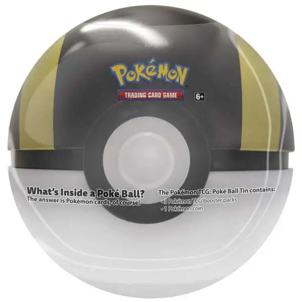 Pokemon 2020 Ultra Ball Pokeball Tin Set [3 Booster Packs & Coin]