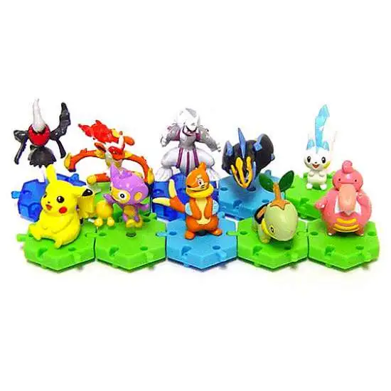 Pokemon Japanese Connecting Figures Series 2 Set of 10 Connecting PVC Figures