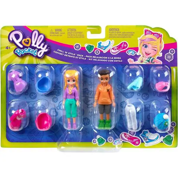 Polly Pocket Chill 'N' Style Pack Mini Figure Play Set
