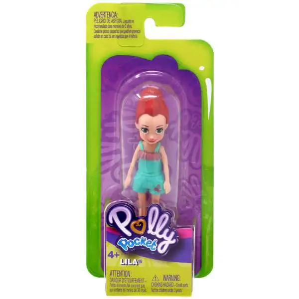 Polly Pocket Trendy Outfit Lila Mini Figure [Green Outfit, Version 2]
