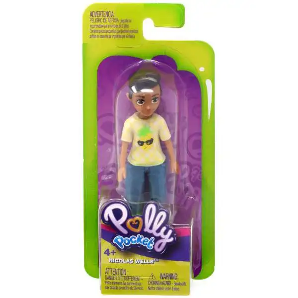 Polly Pocket Trendy Outfit Nicolas Wells Mini Figure [Pineapple Shirt]