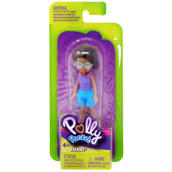 Polly Pocket Trendy Outfit Shani Mini Figure [Blue Shorts]
