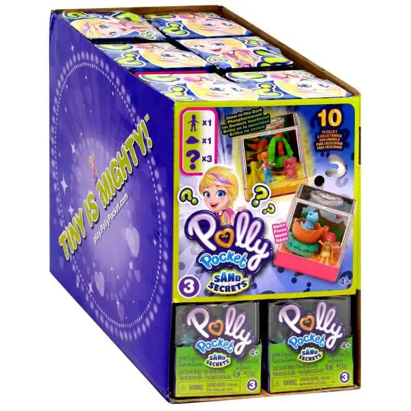 Polly Pocket Sand Secrets Series 3 Mystery Box [18 Packs]