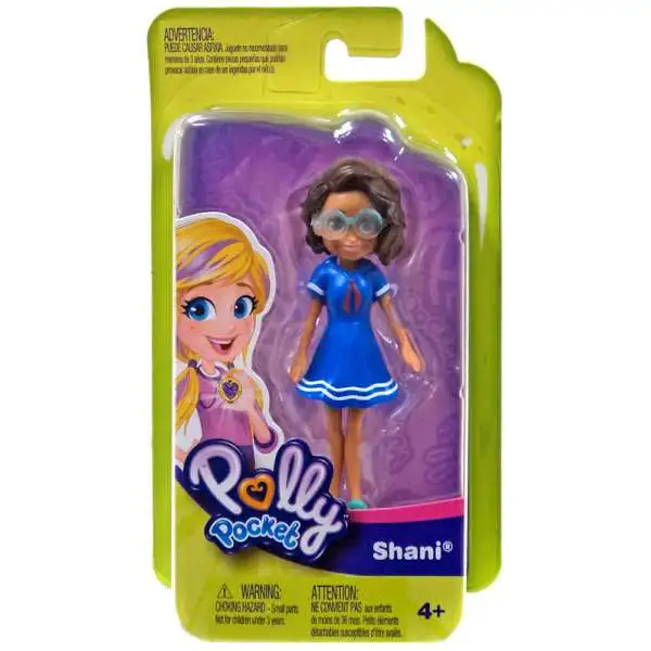 Polly Pocket Trendy Outfit Shani Mini Figure [Blue Dress]