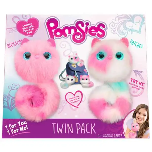 Pomsies Blossom & Patches Exclusive Plush Toy 2-Pack [Damaged Package]
