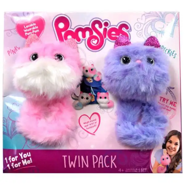 Pomsies Pinky & Speckles Exclusive Plush Toy 2-Pack [Damaged Package]