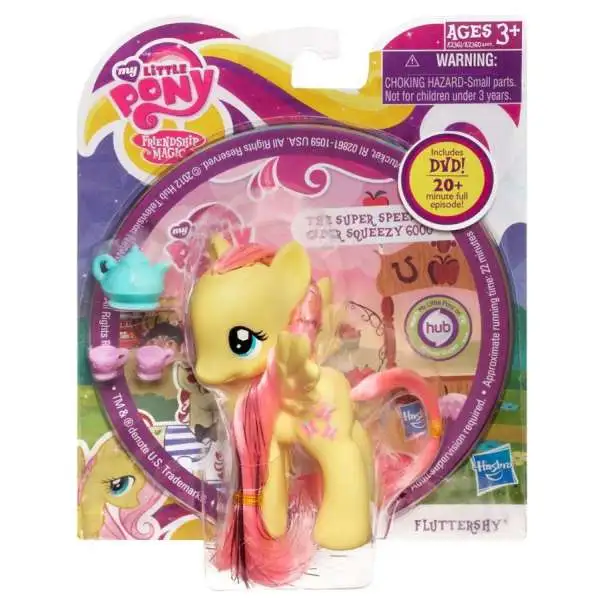 My Little Pony Friendship is Magic DVD Packs Fluttershy Figure [Damaged Package]