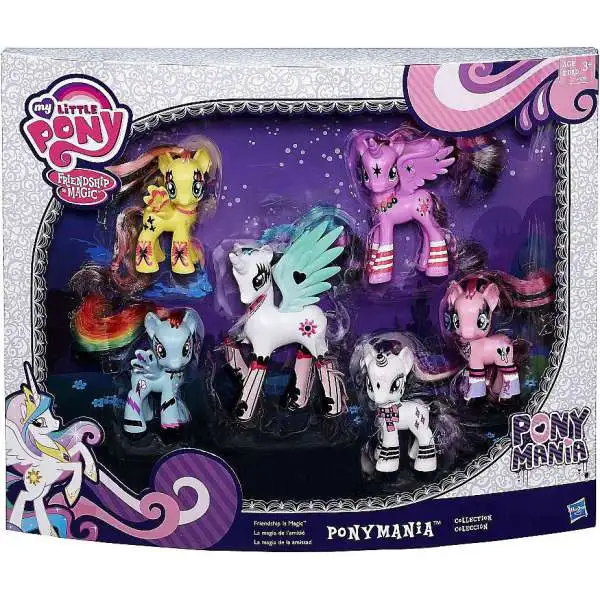 My Little Pony Ponymania Collection Exclusive 3-Inch Figure 6-Pack [Damaged Package]