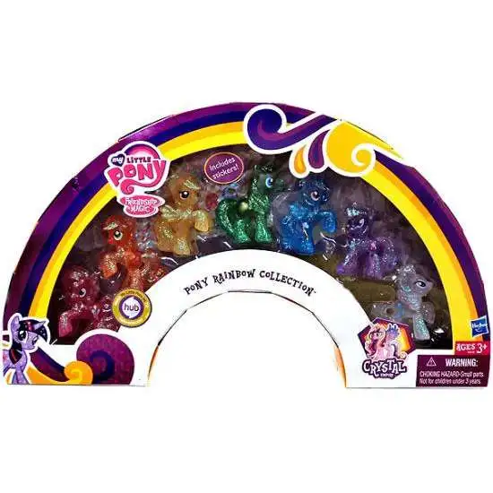 My Little Pony Friendship is Magic Crystal Empire Pony Rainbow Collection Exclusive Figure Set