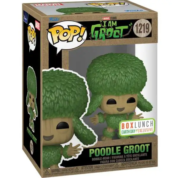 Funko I Am Groot POP! Marvel Poodle Groot Exclusive Vinyl Bobble Head #1219