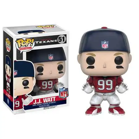 Funko NFL Houston Texans POP! Football J.J. Watt Vinyl Figure #51 [Red Jersey, Damaged Package]