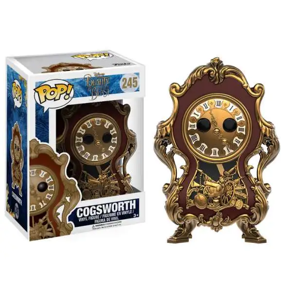 Funko Beauty and the Beast POP! Disney Cogsworth Vinyl Figure #245 [Live-Action Version, Damaged Package]