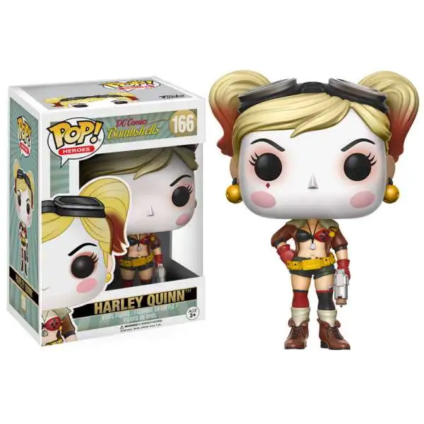 Funko DC Bombshells POP! Heroes Harley Quinn Vinyl Figure #166 [Bombshells, Damaged Package]
