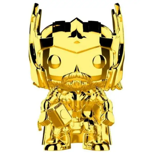 Funko Marvel Studios 10 POP! Marvel Thor Vinyl Bobble Head #381 [Gold Chrome, Loose]
