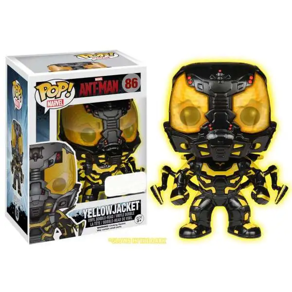 Funko Ant-Man POP! Marvel Yellowjacket Exclusive Vinyl Figure #86 [Glow-In-The-Dark]