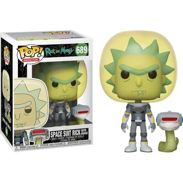 Funko Rick & Morty POP! Animation Space Suit Rick Vinyl Figure #689 [with Snake]