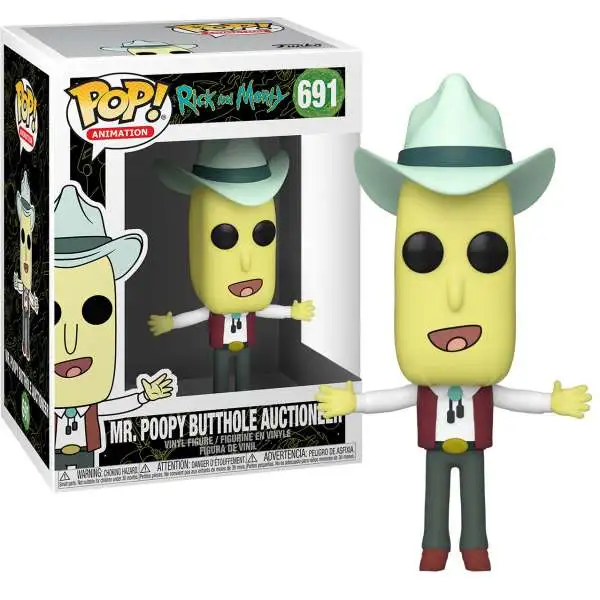 Funko Rick & Morty POP! Animation Mr. Poopy Butthole Auctioneer Vinyl Figure #691