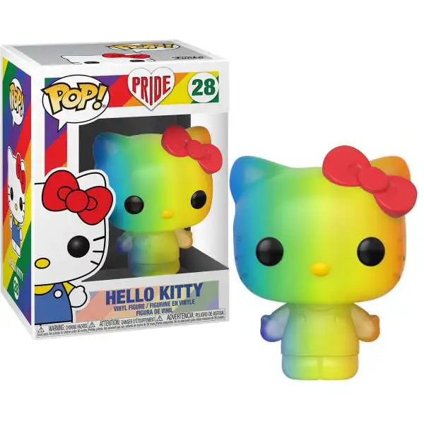 Funko Pride 2020 POP! Sanrio Hello Kitty Vinyl Figure #28 [Rainbow Pride 2020, Damaged Package]