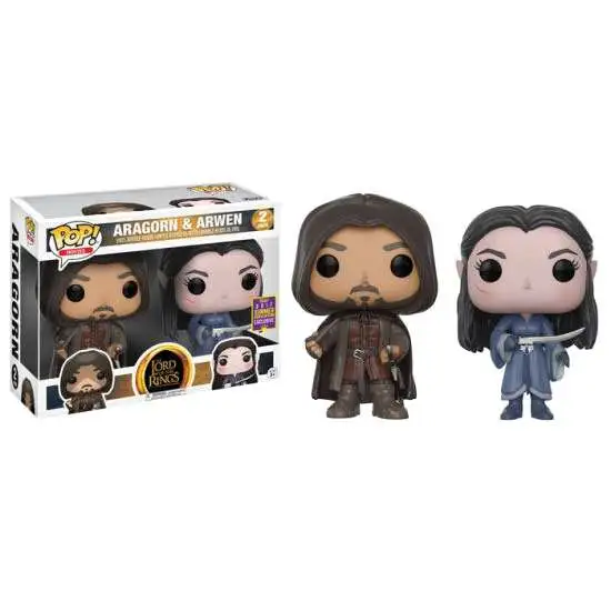 Funko Lord of the Rings POP! Movies Aragorn & Arwen Exclusive Vinyl Figure 2-Pack