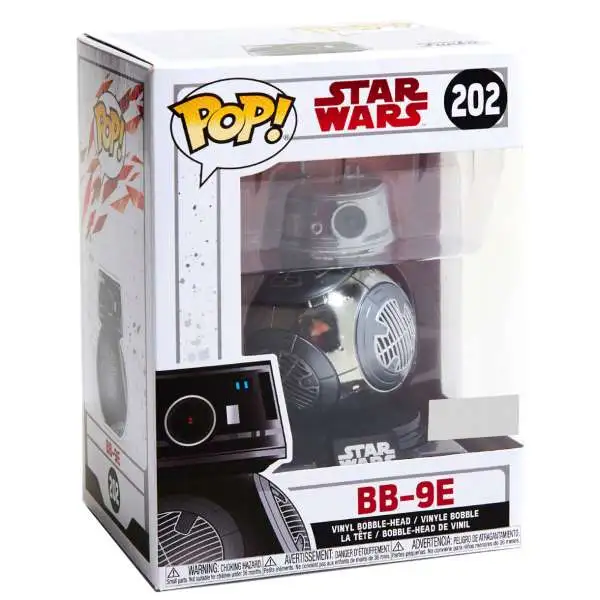 Funko The Last Jedi POP! Star Wars BB-9E Exclusive Vinyl Bobble Head #202 [Chrome]