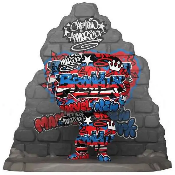Funko Marvel Street Art Collection POP! Marvel Captain America Vinyl Figure