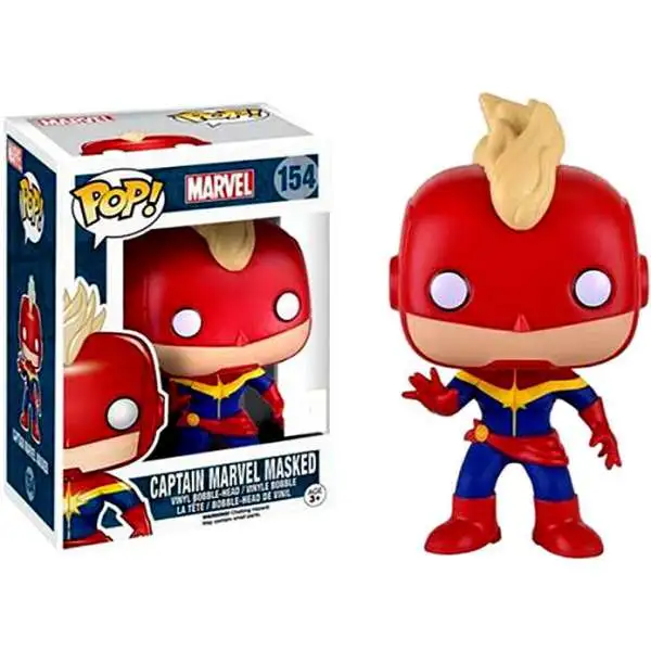 Funko POP! Marvel Captain Marvel Masked Exclusive Vinyl Bobble Head #154