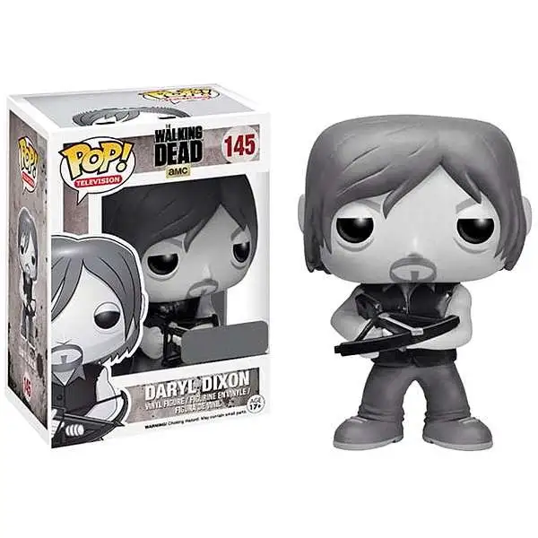 Funko The Walking Dead POP! Television Daryl Dixon Exclusive Vinyl Figure #145 [Black & White, Damaged Package]