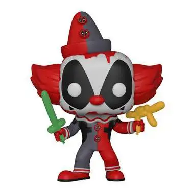 Funko POP! Marvel Clown Deadpool Vinyl Bobble Head #322 [Damaged Package]
