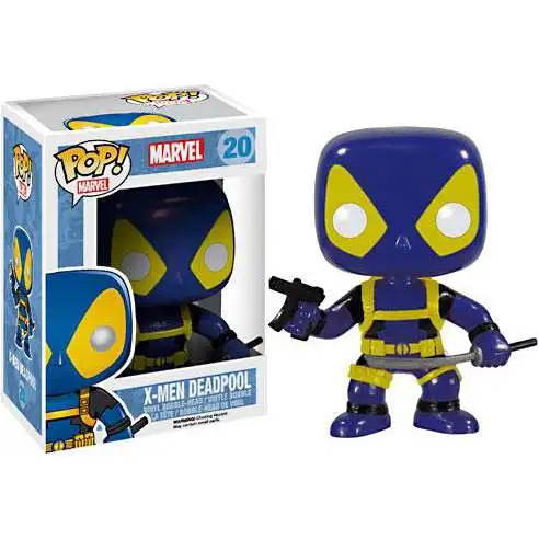 Funko POP! Marvel X-Men Deadpool Vinyl Bobble Head #20 [Blue & Yellow, Damaged Package]