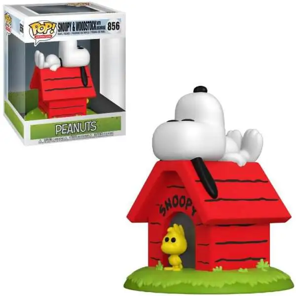 Funko Peanuts POP! Animation Snoopy & Woodstock with Doghouse 6-Inch Deluxe Vinyl Figure #856 [Damaged Package]