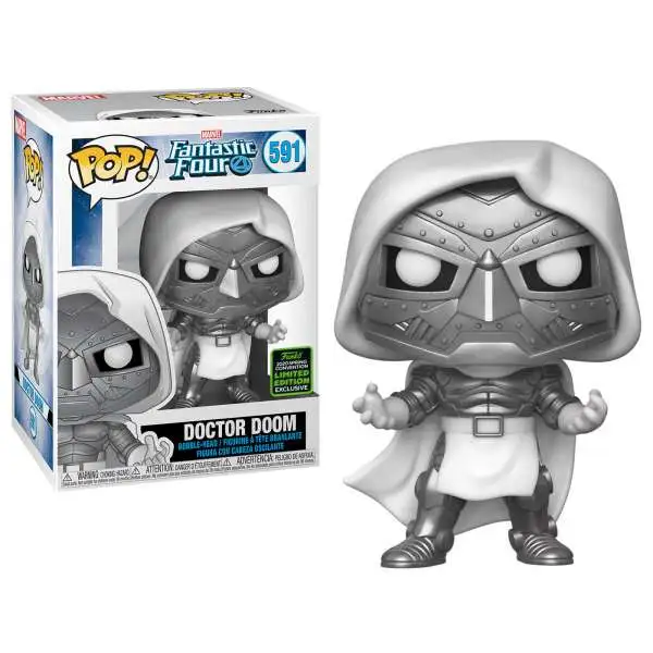Funko Fantastic Four POP! Marvel Doctor Doom Exclusive Vinyl Bobble Head #591 [White]