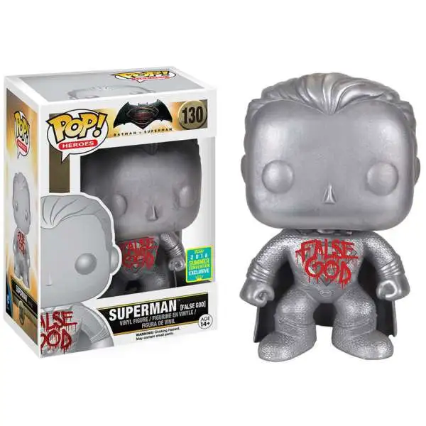 Funko DC Batman V Superman: Dawn of Justice POP! Heroes Superman Exclusive Vinyl Figure #130 [False God]