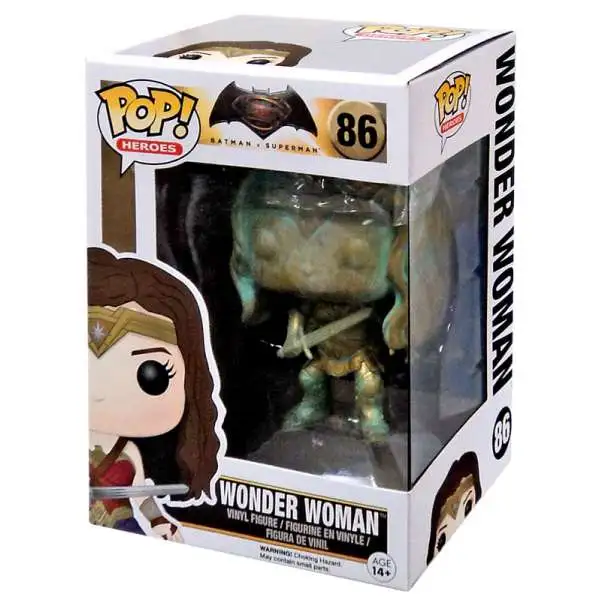 Funko DC Batman V Superman: Dawn of Justice POP! Heroes Wonder Woman Exclusive Vinyl Figure #86 [Patina]