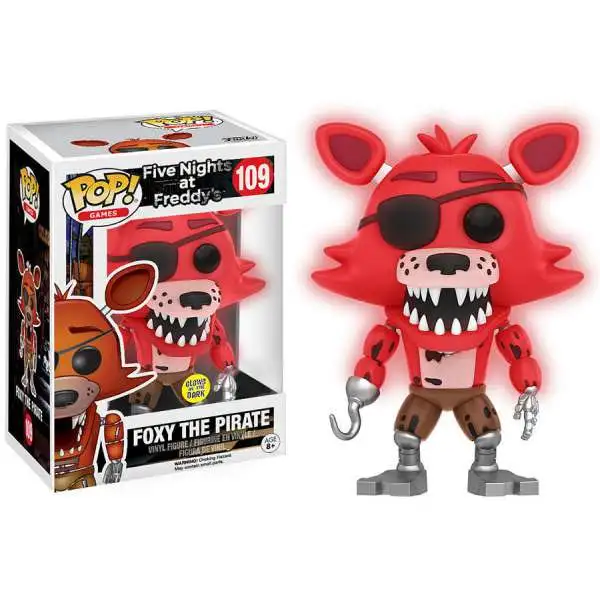 Funko Five Nights at Freddy's POP! Games Foxy The Pirate Exclusive Vinyl Figure #109 [Glow-in-the-Dark]