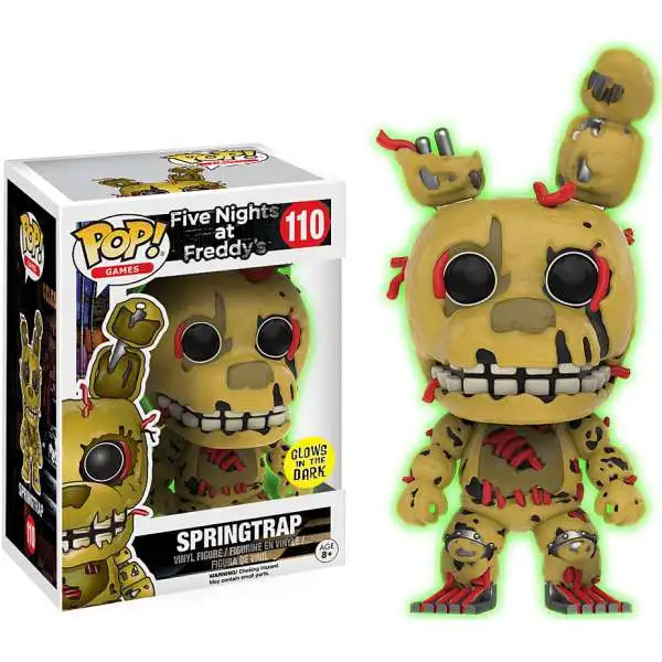 Funko Five Nights at Freddy's POP! Games Springtrap Exclusive Vinyl Figure #110 [Glow-In-The-Dark]