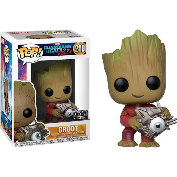 Funko Guardians of the Galaxy Vol. 2 POP! Marvel Groot Exclusive Vinyl Bobble Head #280 [with Cyber Eye]