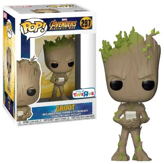 Funko Marvel Universe Avengers Infinity War POP! Marvel Groot Exclusive Vinyl Figure #297 [with Video Game, Damaged Package]