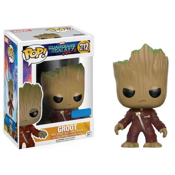 Funko Guardians of the Galaxy Vol. 2 POP! Marvel Groot Exclusive Vinyl Bobble Head #212 [Angry, Ravager Suit]