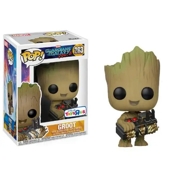 Funko Guardians of the Galaxy Vol. 2 POP! Marvel Groot Exclusive Vinyl Bobble Head #263 [Holding Bomb]