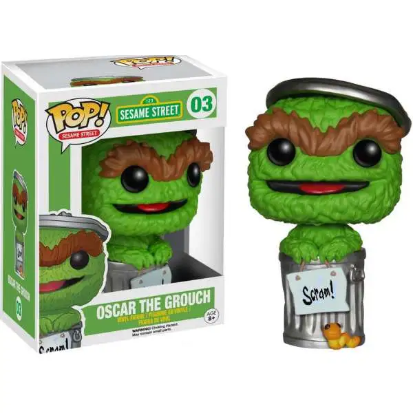 Funko POP! Sesame Street Oscar The Grouch Vinyl Figure #03 [Damaged Package]