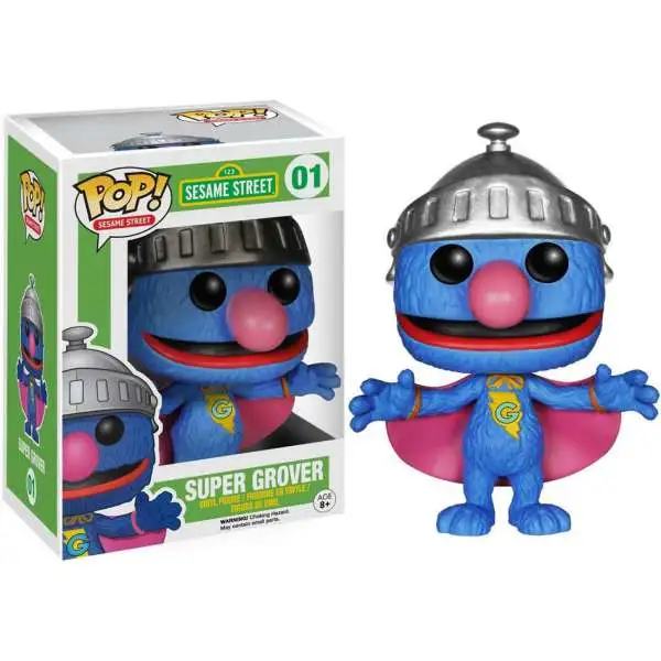 Funko POP! Sesame Street Super Grover Vinyl Figure #01 [Damaged Package]