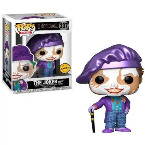 Funko DC Batman (1989) POP! Heroes Joker with Hat Vinyl Figure #337 [Chase Version, Painters Cap, Damaged Package]