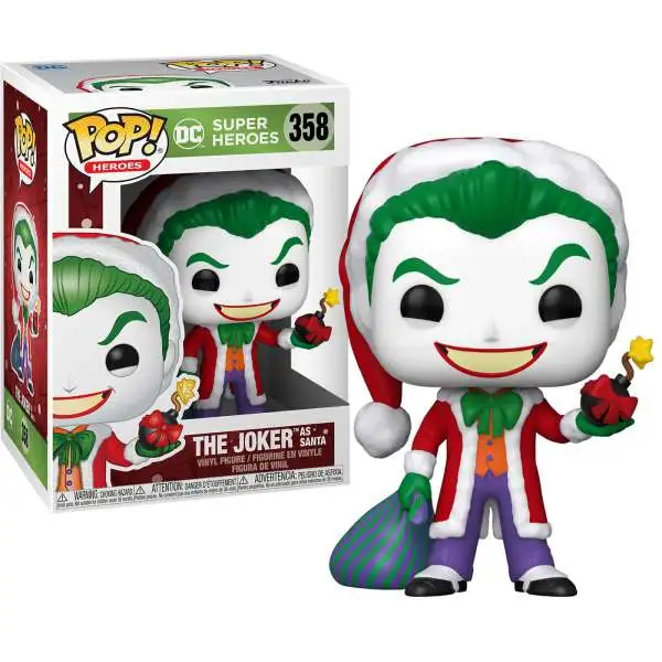 Funko DC Holiday POP! Heroes The Joker "As Santa" Vinyl Figure #358