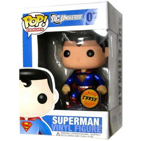 Funko DC Universe POP! Heroes Superman Vinyl Figure #07 [Metallic, Chase Version]