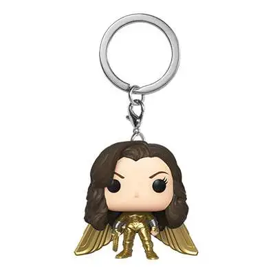 Funko DC WW84 Wonder Woman Movie Pocket POP! Wonder Woman Gold No Helmet Keychain