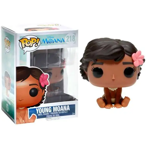 Funko POP! Disney Young Moana Exclusive Vinyl Figure #218 [Sitting, Damaged Package]