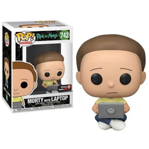 Funko Rick & Morty POP! Animation Morty with Laptop Exclusive Vinyl Figure #742