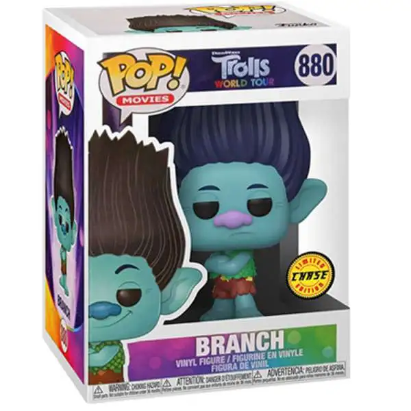 Funko Dreamworks Trolls World Tour POP! Movies Branch Vinyl Figure #880 [Frowning, Chase Version]